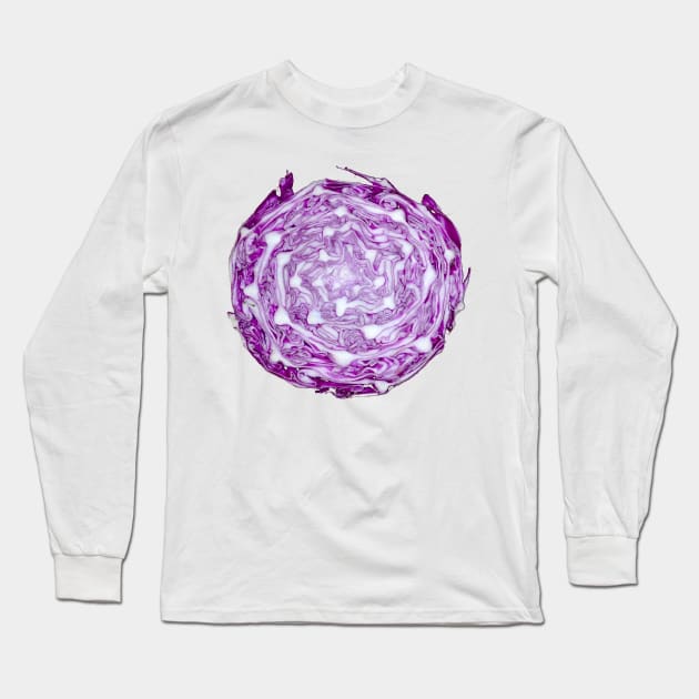 Purple cabble cabbage Long Sleeve T-Shirt by Made the Cut